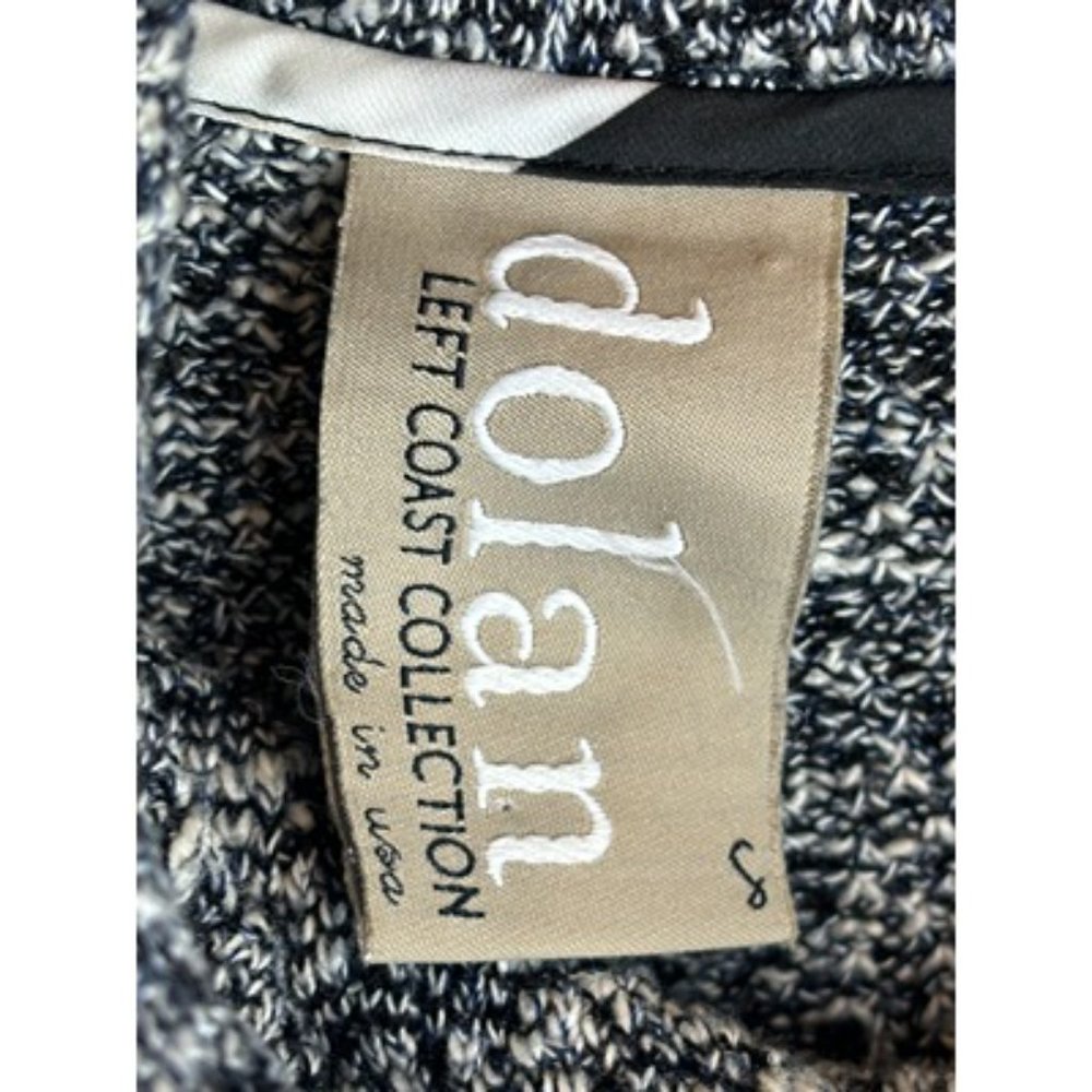 Dolan Anthropologie Charente Gray & Black Static Knit Cowl Neck Sweater Small - Picture 3 of 5